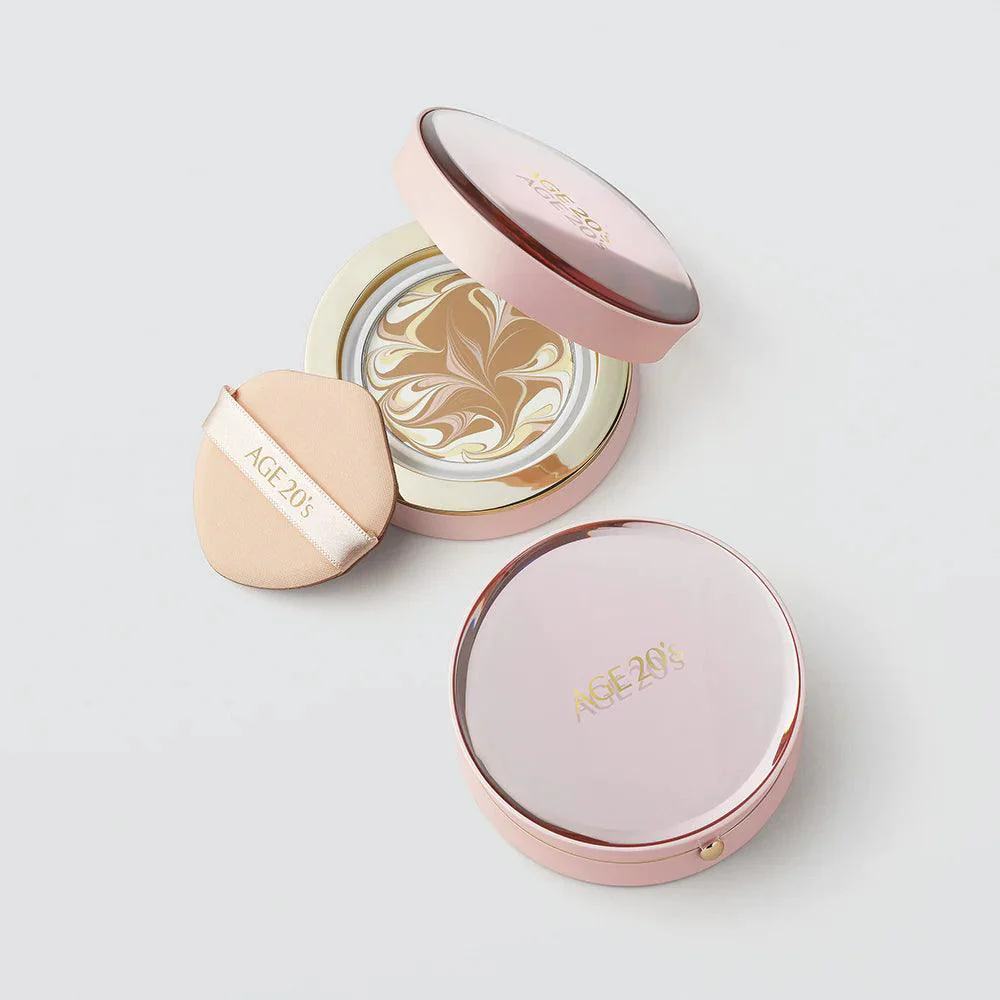 AGE20s Signature Essence Cover Pact Moisture - Fondotinta + ricarica, 3 colori - Image 3