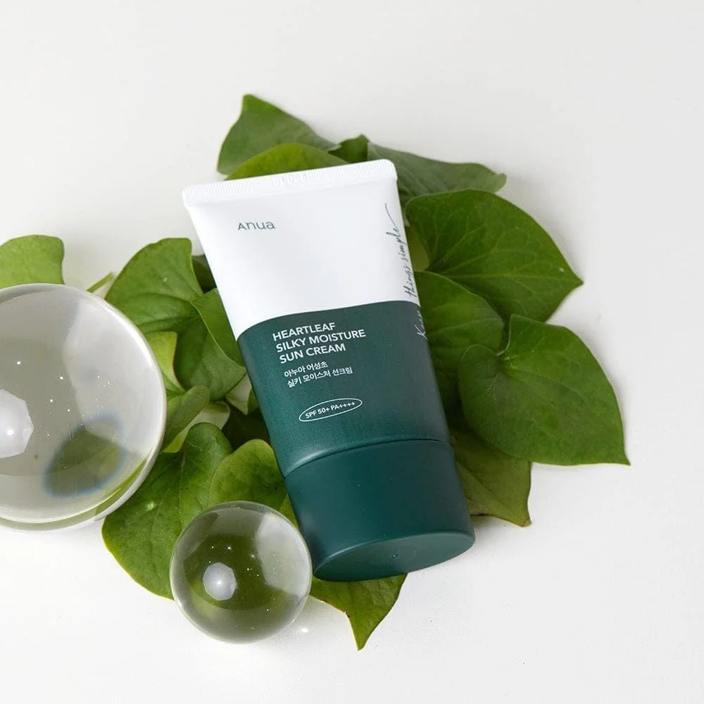 Anua Heartleaf Silky Moisture Sunscreen SPF50+ PA++++, 50ml - Image 3