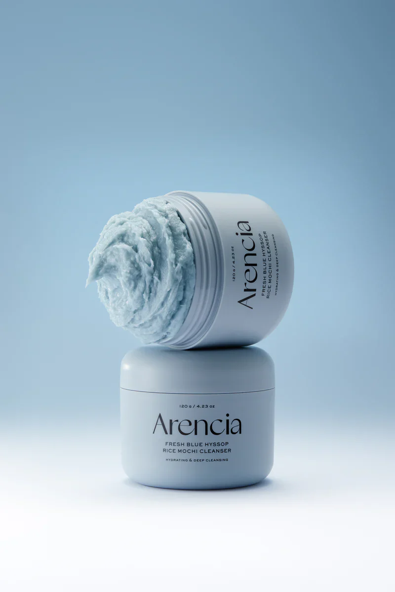 Arencia Blue Hyssop Rice Mochi Cleanser, 120g - Image 3