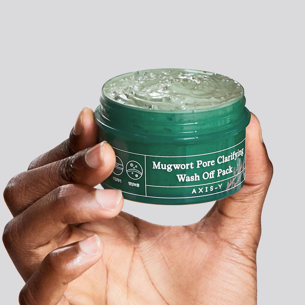 AXIS-Y Mugwort Pore Clarifying Wash Off Pack, 100ml - Image 3
