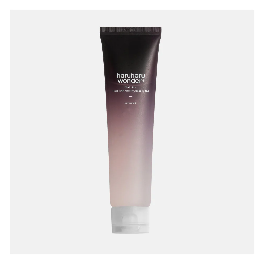 haruharu wonder Black Rice Triple AHA Gentle Cleansing Gel, 100ml