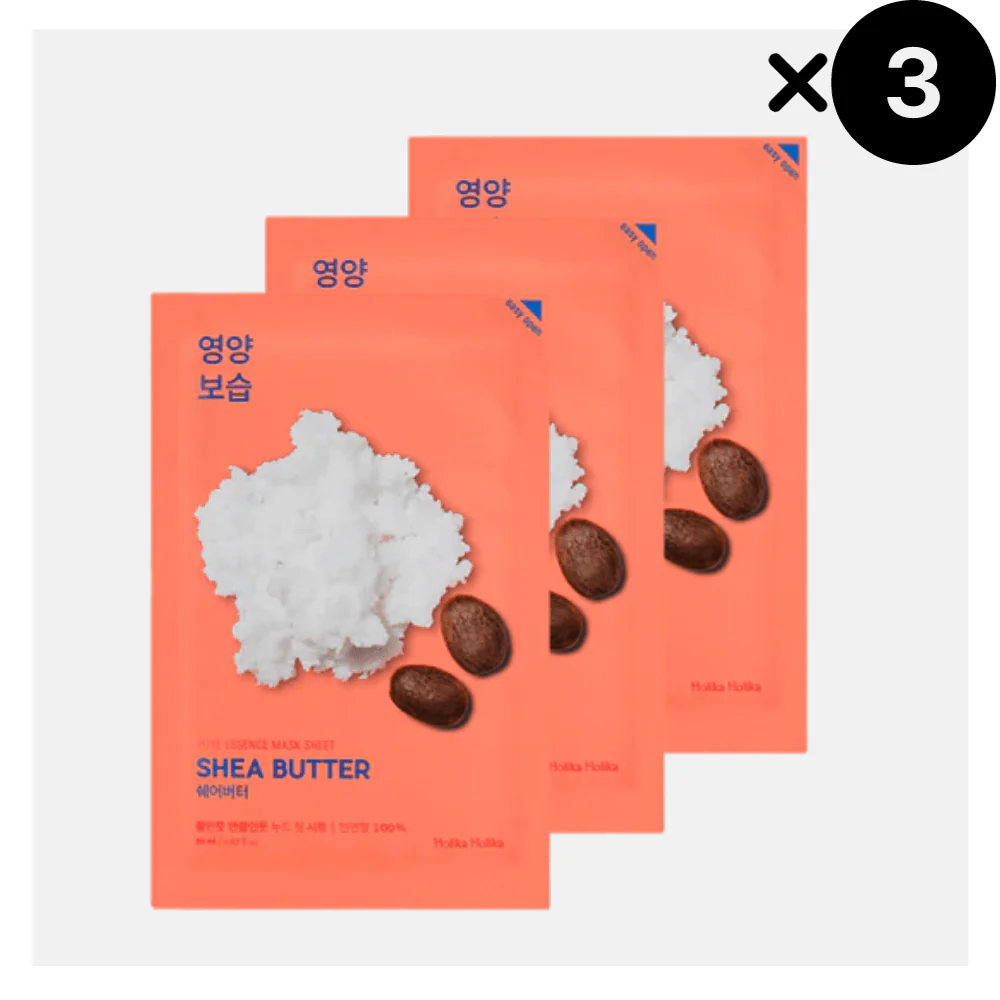 HOLIKA HOLIKA Pure Essence Mask Sheet - Shea Butter 3 pezzi