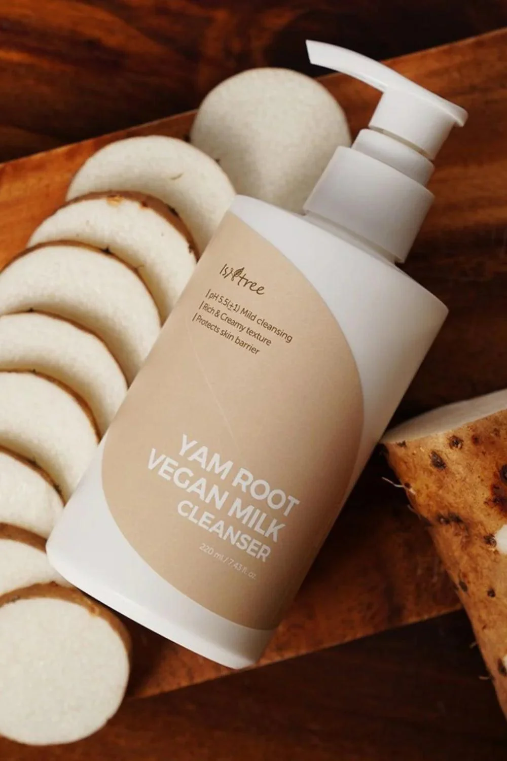 ISNTREE Yam Root Vegan Milk Cleanser, 220ml - Image 3