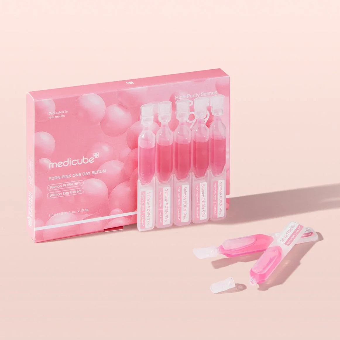 Medicube PDRN Pink One Day Serum, 10 fiale da 1,5ml - Image 3