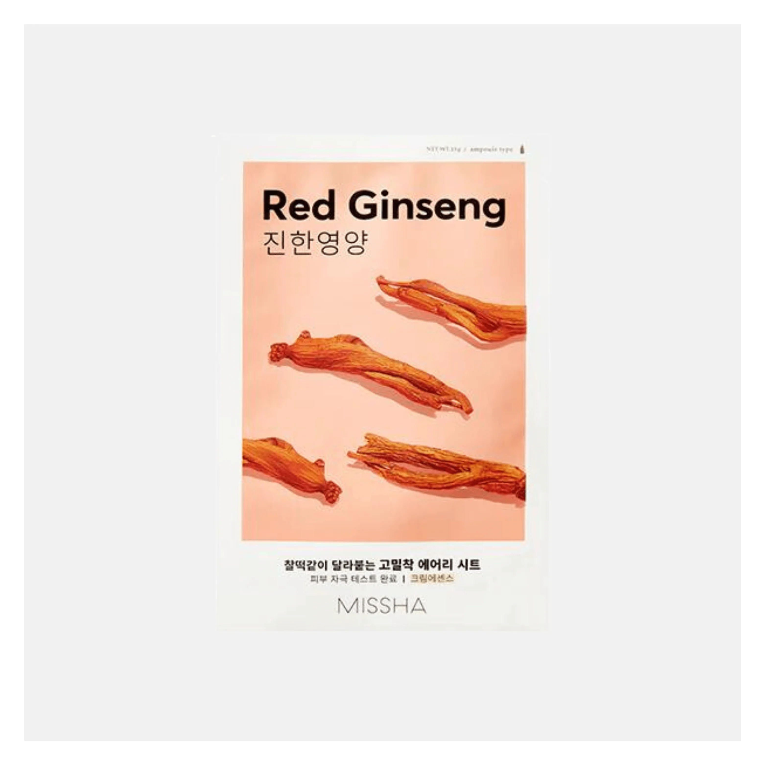 Missha Airy Fit Sheet Mask, Ginseng Rosso