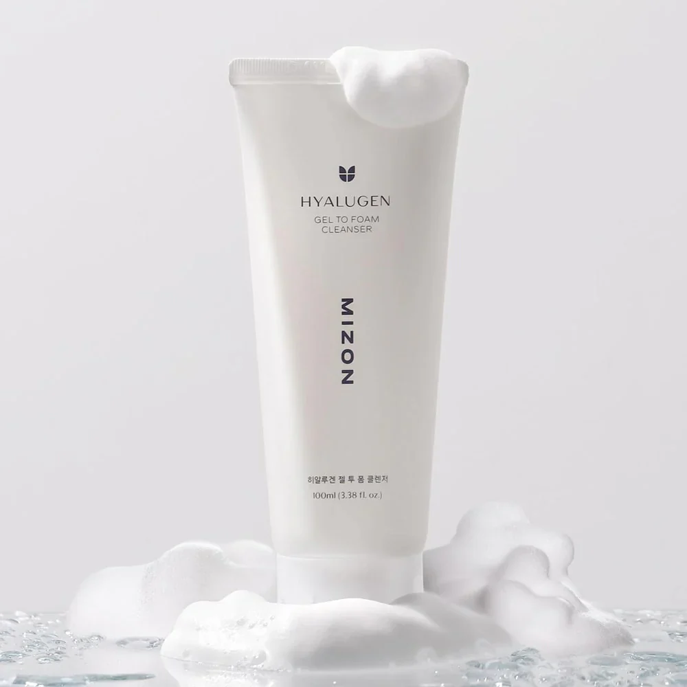 MIZON Hyalugen Gel to Foam Cleanser, 100ml - Image 2