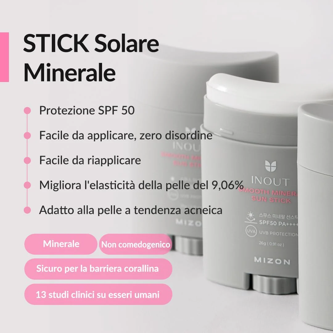 MIZON Inout Smooth Mineral Sun Stick SPF50 PA++++, 26 g - Image 3