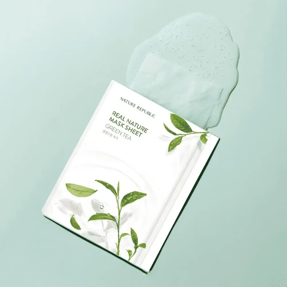 Nature Republic Real Nature Sheet Mask Green Tea, 23ml - Image 2