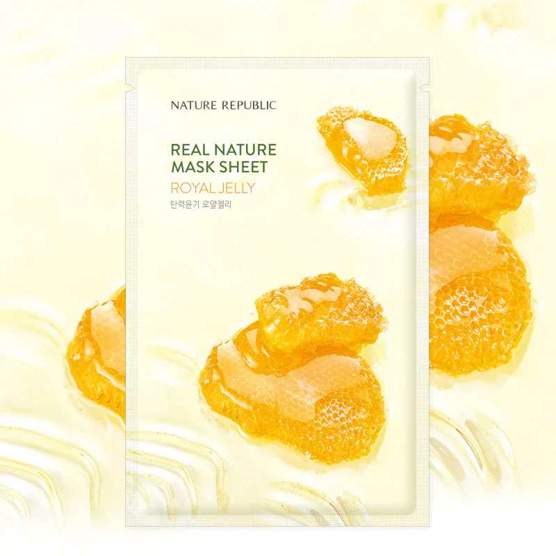 Nature Republic Real Nature Sheet Mask Royal Jelly, 23ml - Image 2