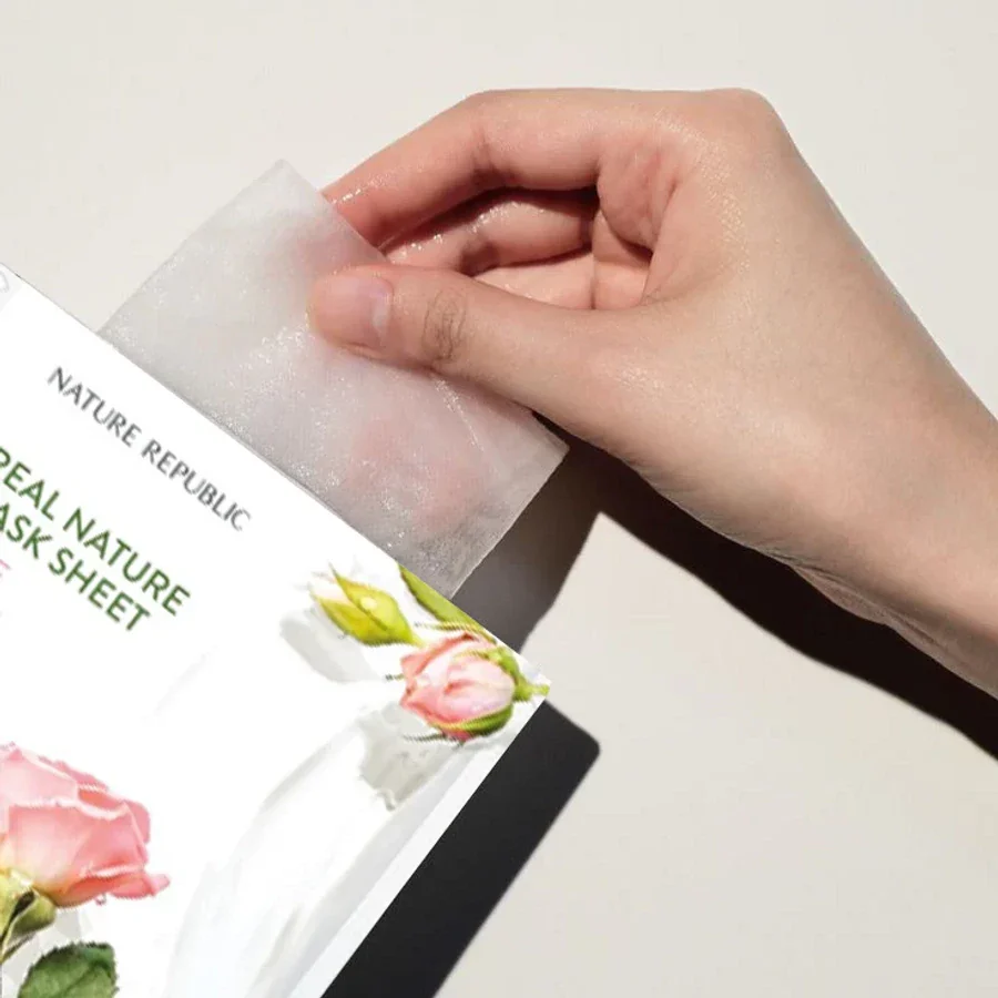 Nature Republic Real Nature Sheet Mask Rose, 23ml - Image 2