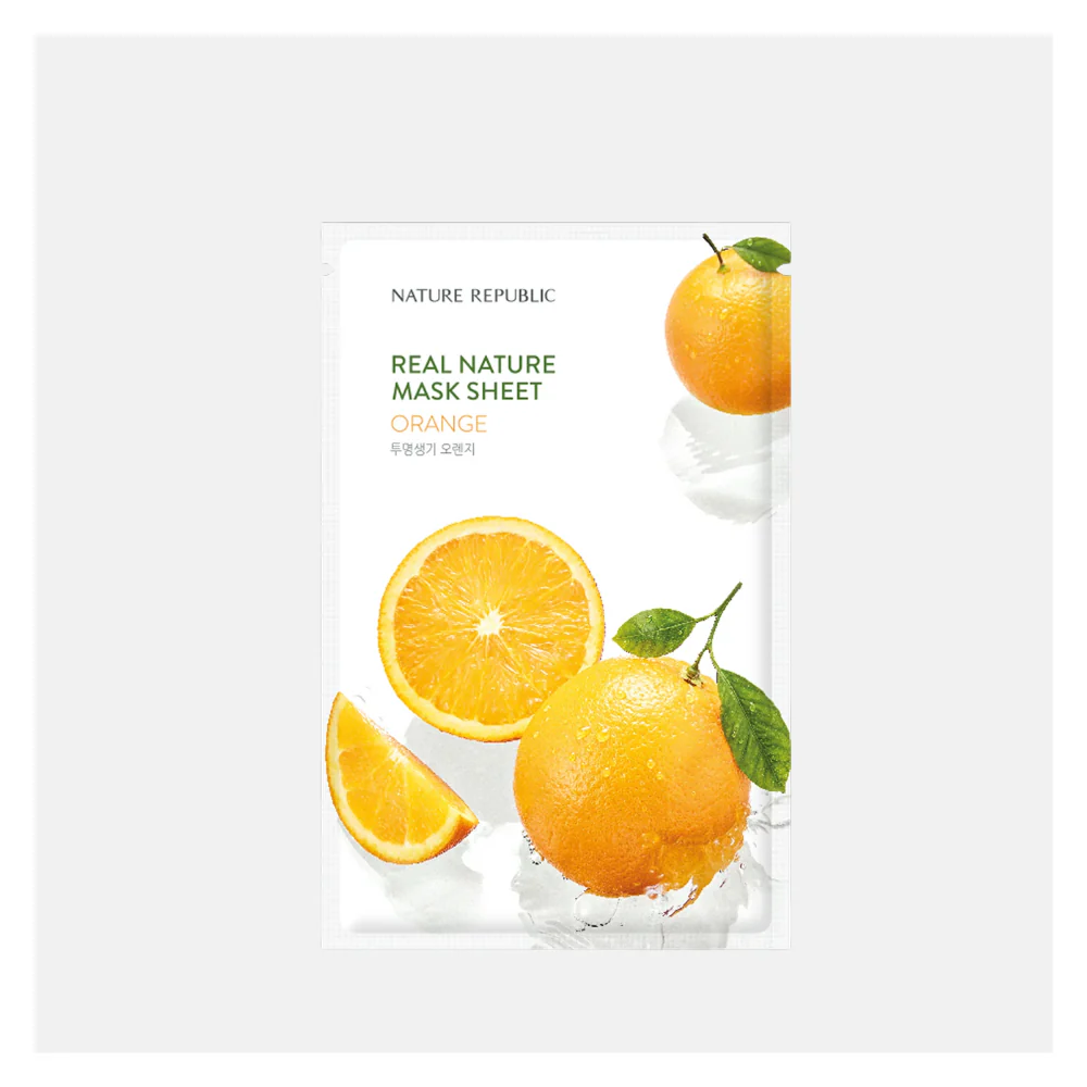 Nature Republic Real Nature Sheet Mask Orange, 23ml