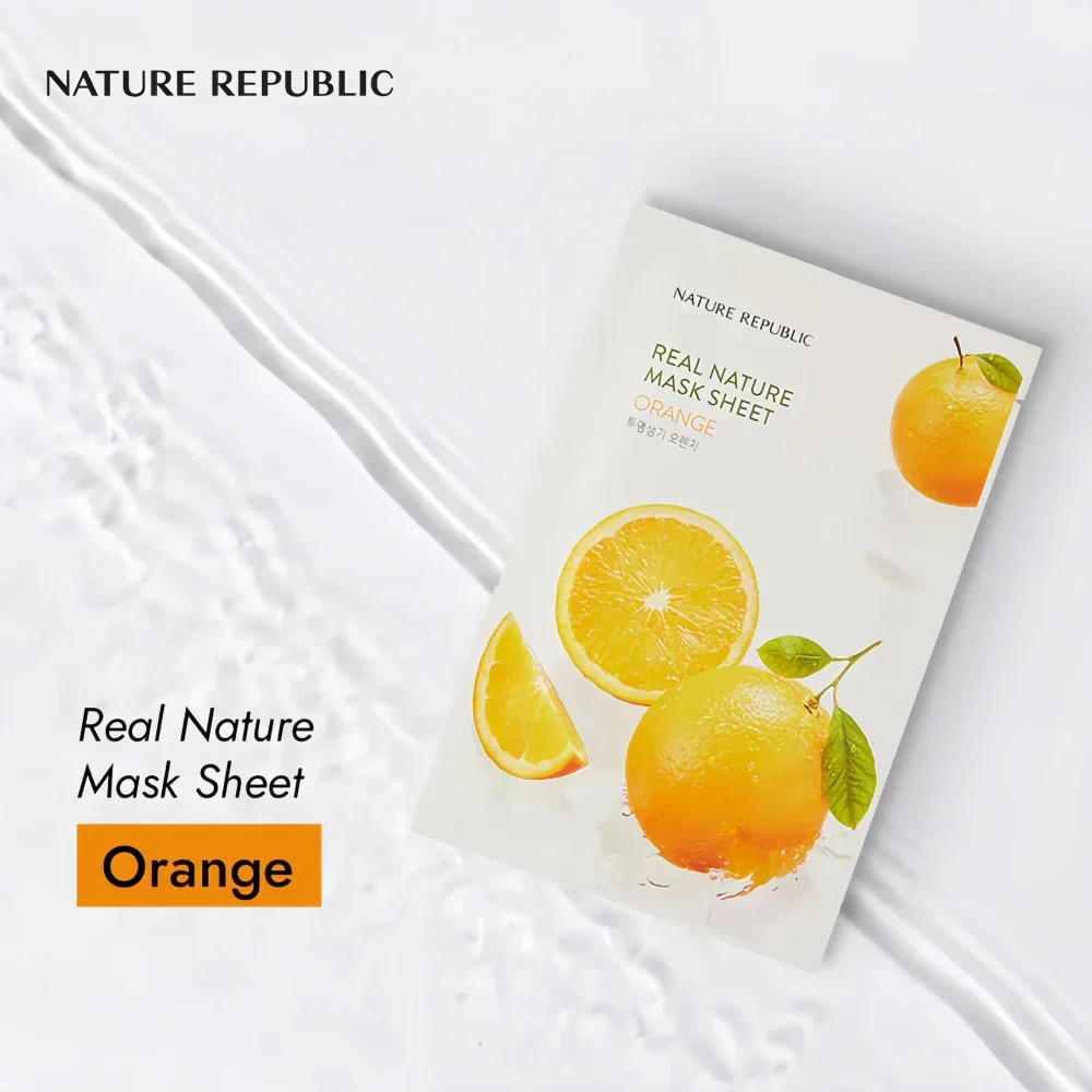 Nature Republic Real Nature Sheet Mask Orange, 23ml - Image 2