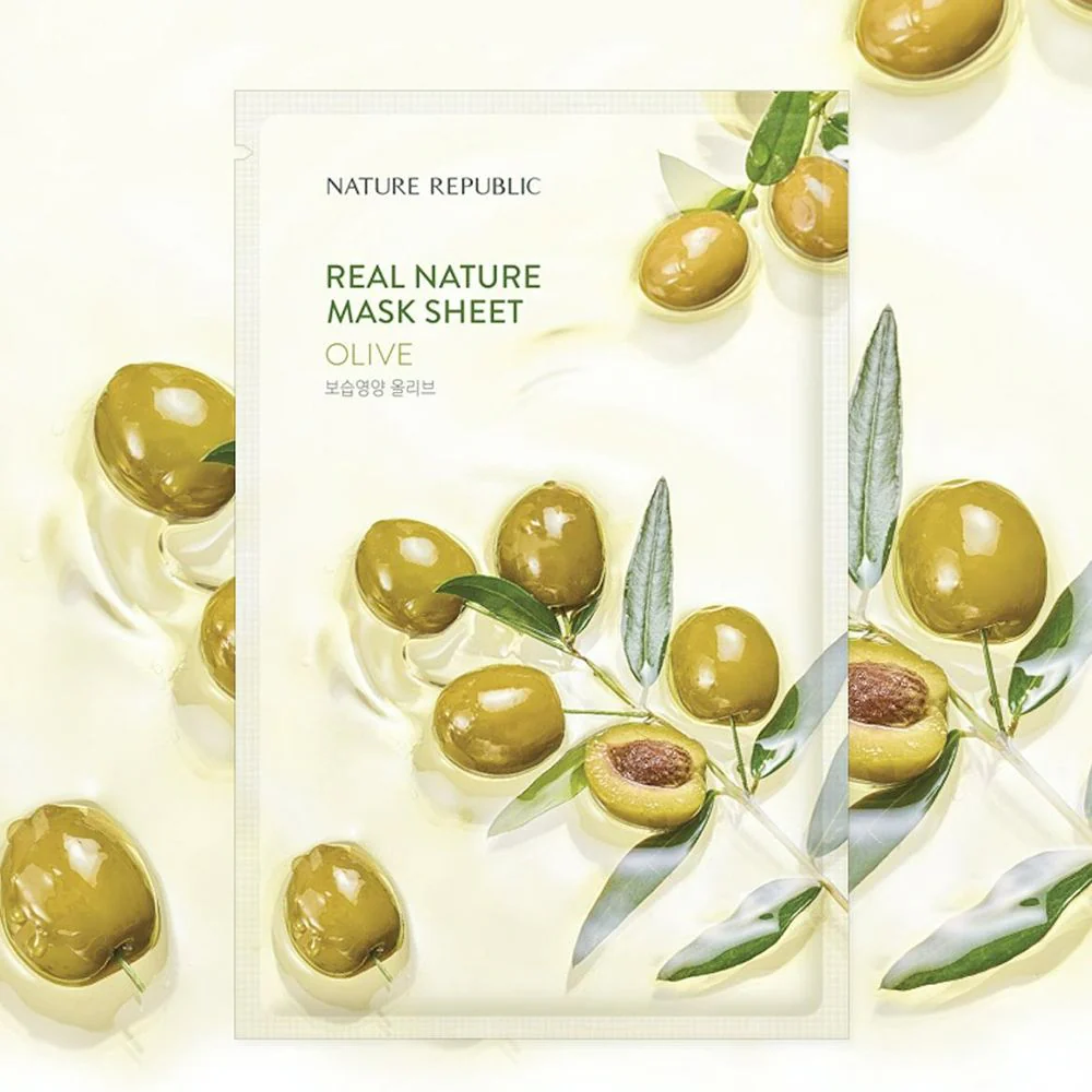 Nature Republic Real Nature Sheet Mask Olive, 23ml - Image 2