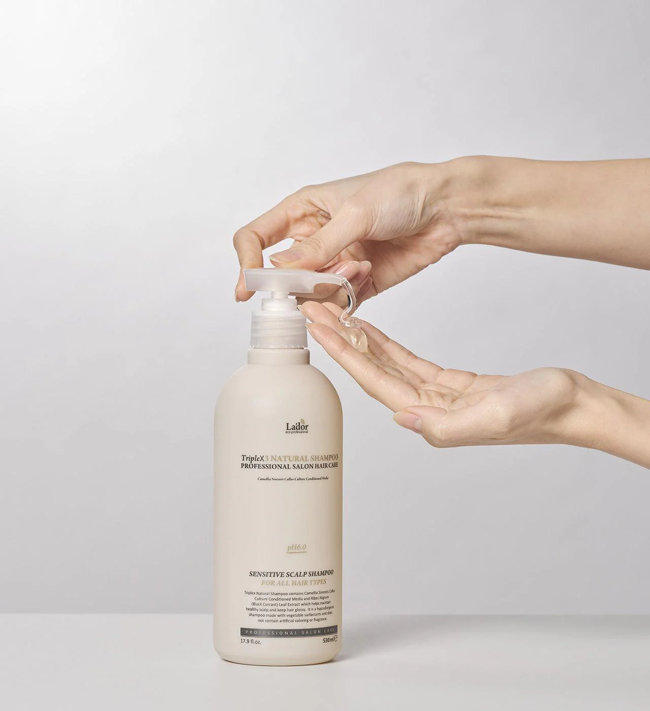 LADOR TripleX3 Natural Shampoo, 530ml - Image 2
