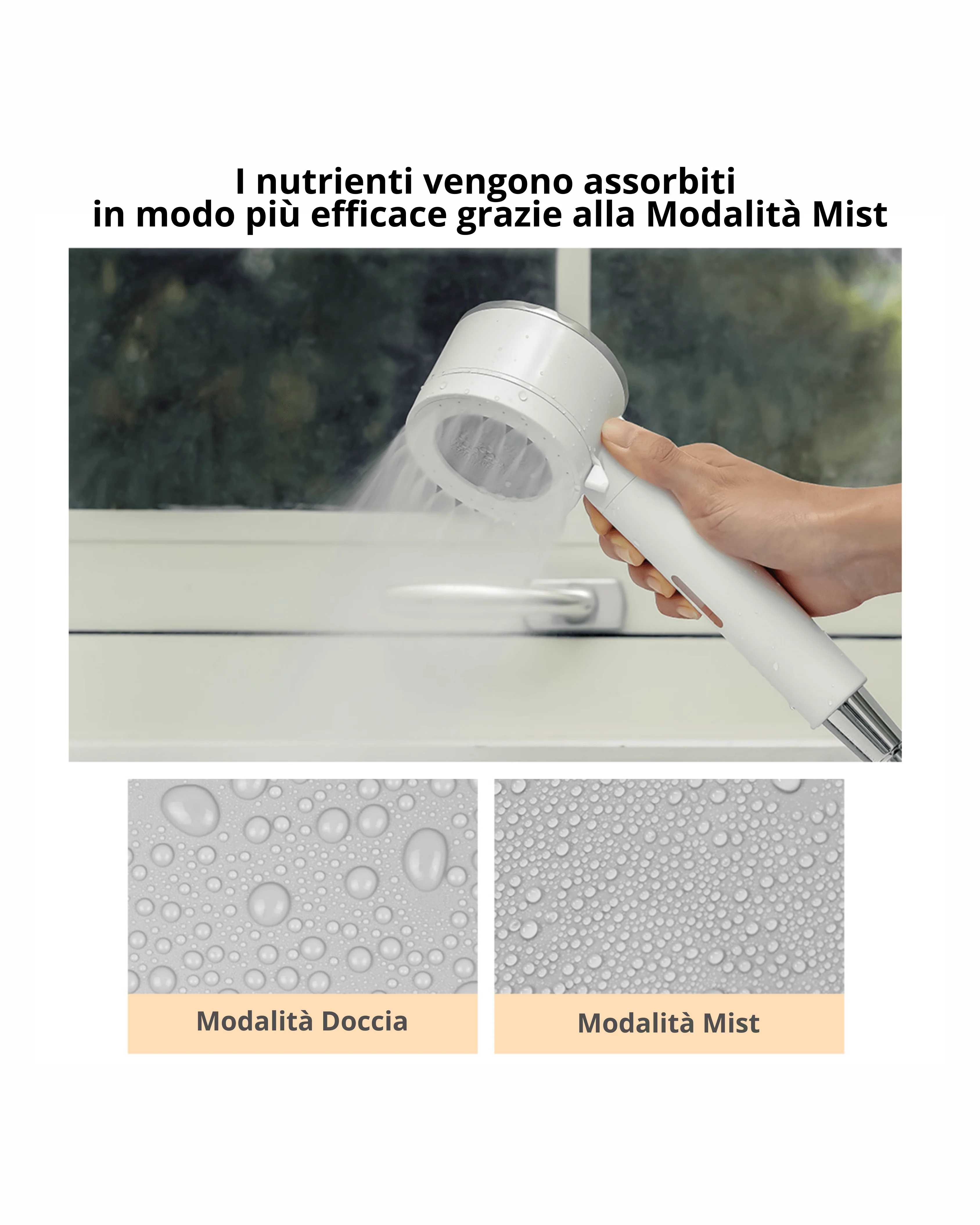 NOT4U Ampoule Shower Kit, Soffione + Vitamin Ampoule Shower Filter - Image 6