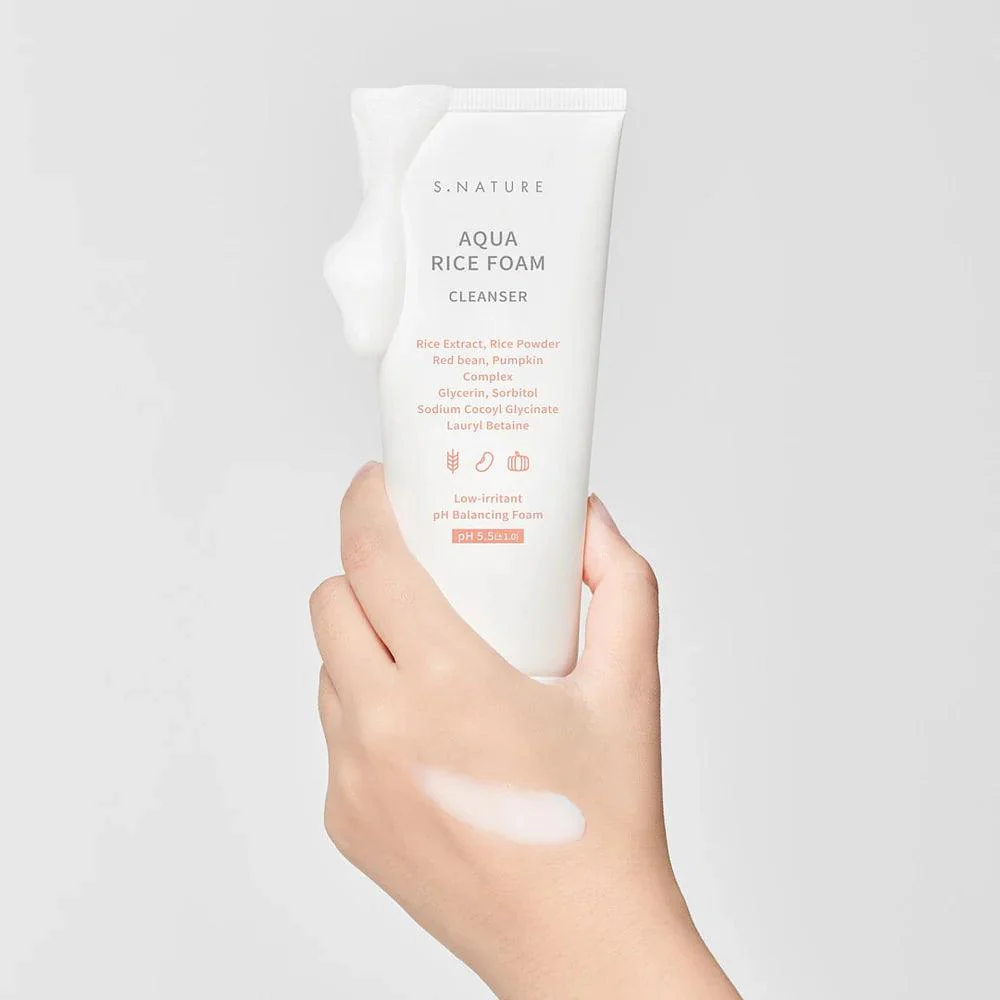 S.NATURE Aqua Rice Foam Cleanser - Image 2