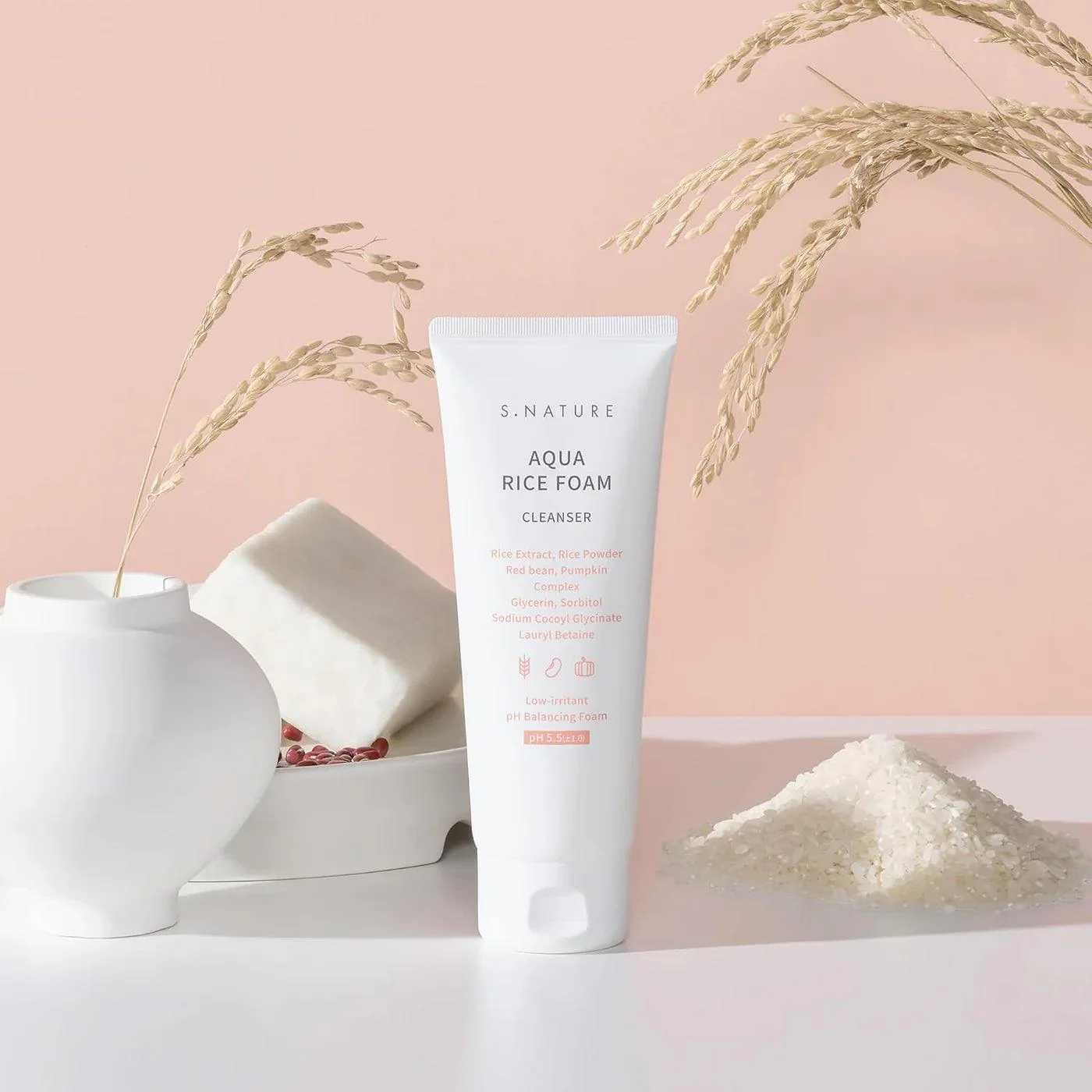 S.NATURE Aqua Rice Foam Cleanser - Image 3
