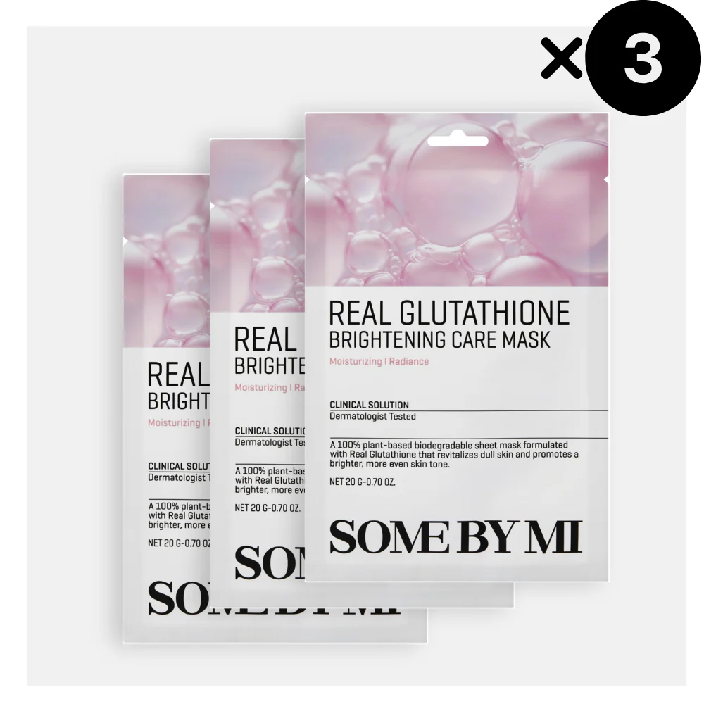 SOMEBYMI Real Glutathione Brightening Care Mask, 3 pezzi