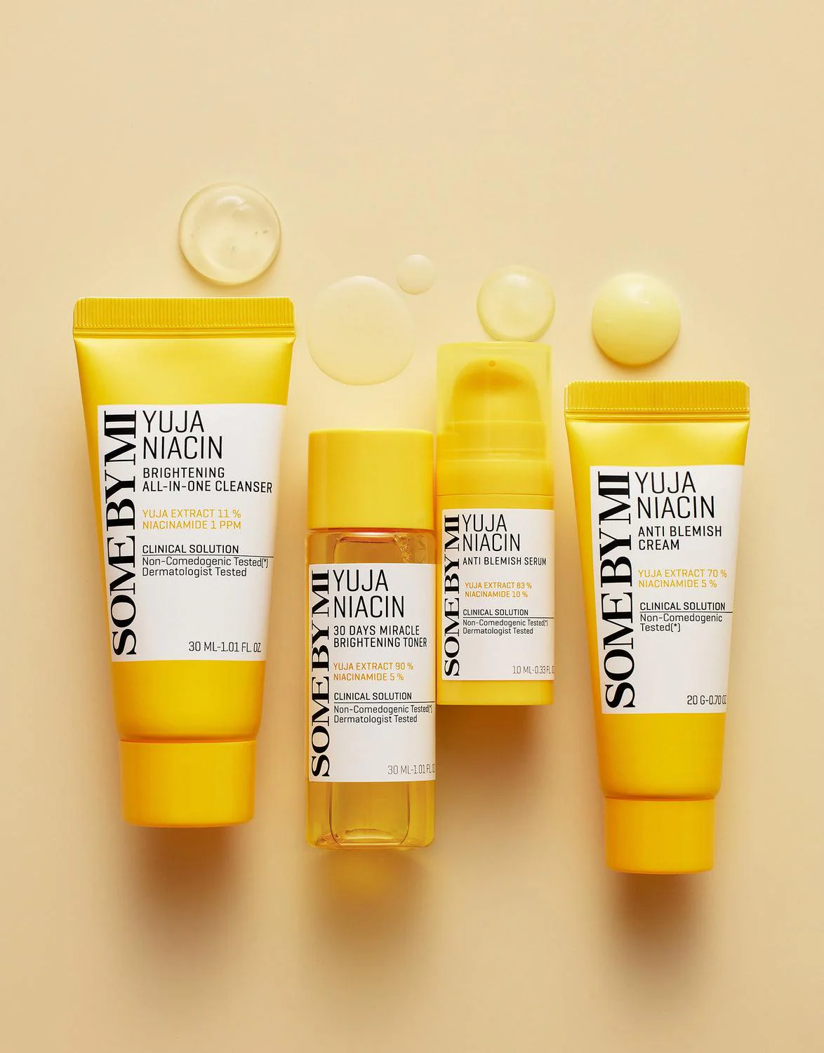 Set - Illuminante - SOMEBYMI Yuja Niacin Anti Blemish Starter Kit, 4 pezzi - Image 3