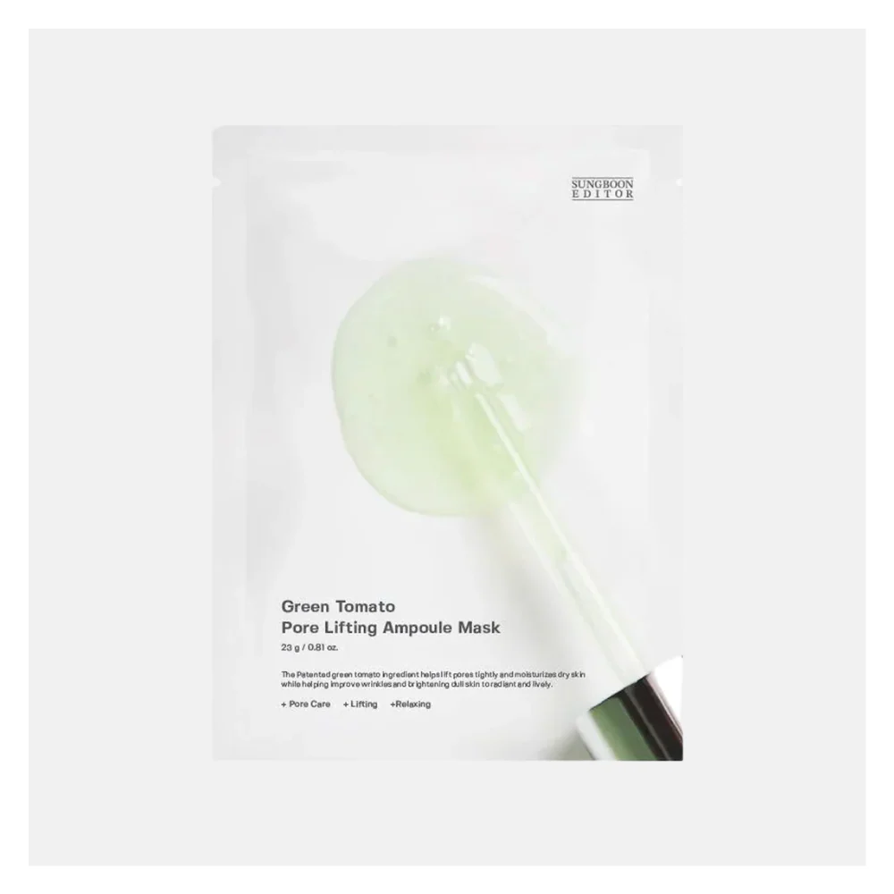 Sungboon Editor Green Tomato Pore Lifting Ampoule Mask, 23 g