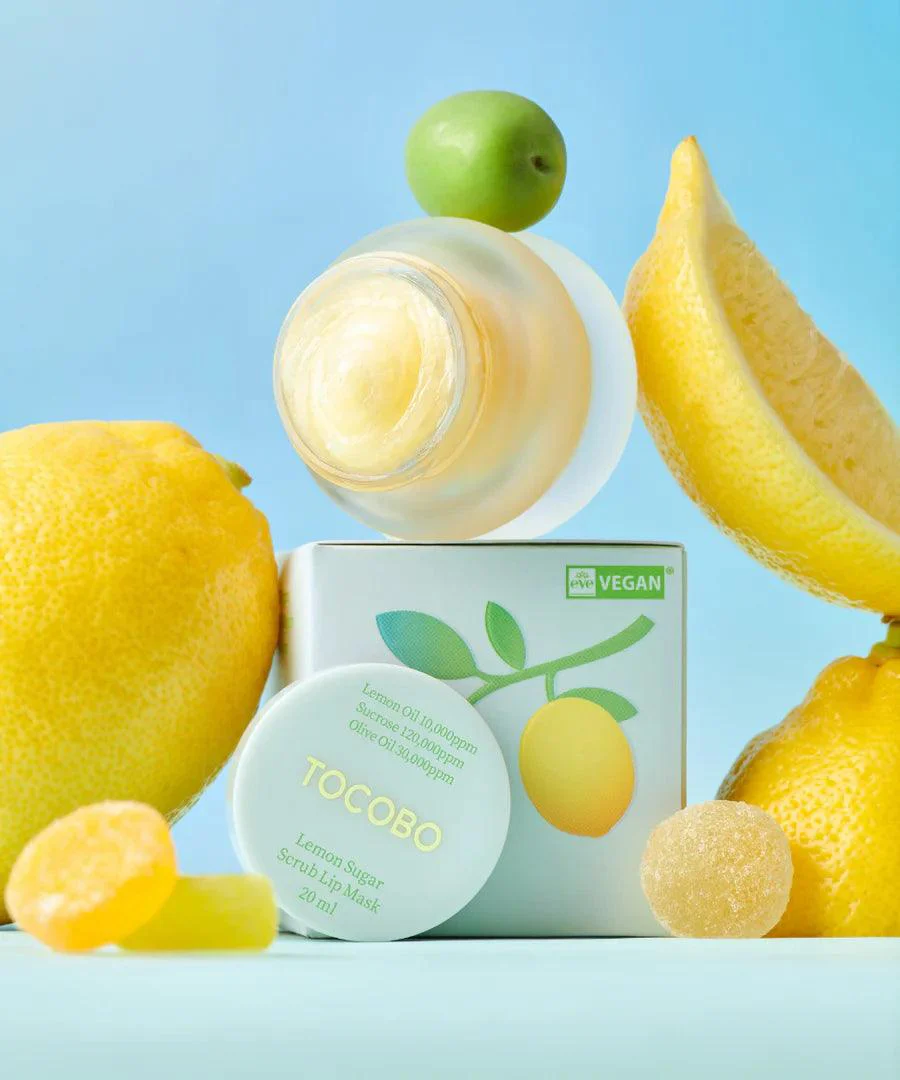 TOCOBO Lemon Sugar Scrub Lip Mask, 20ml - Image 2