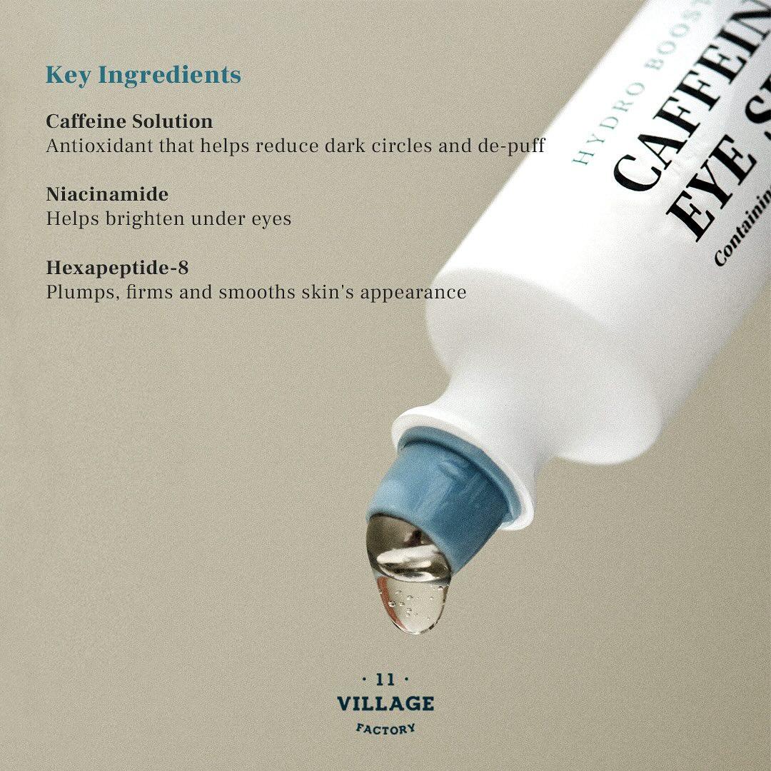 VILLAGE 11 FACTORY Hydro Boost Caffeine Eye Serum, 10ml - Image 3