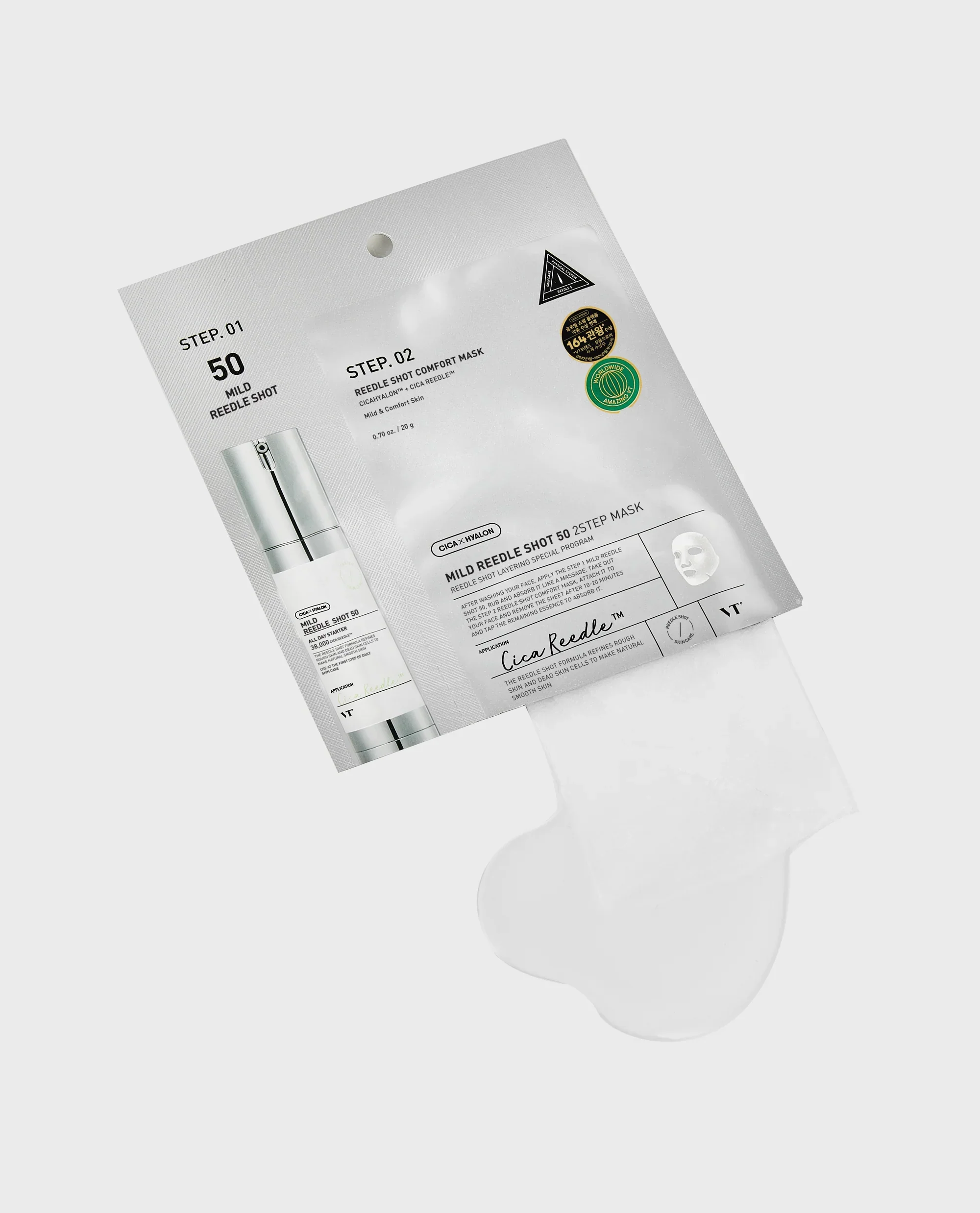 VT COSMETICS Mild Reedle Shot 50 2-Step Mask - Image 3